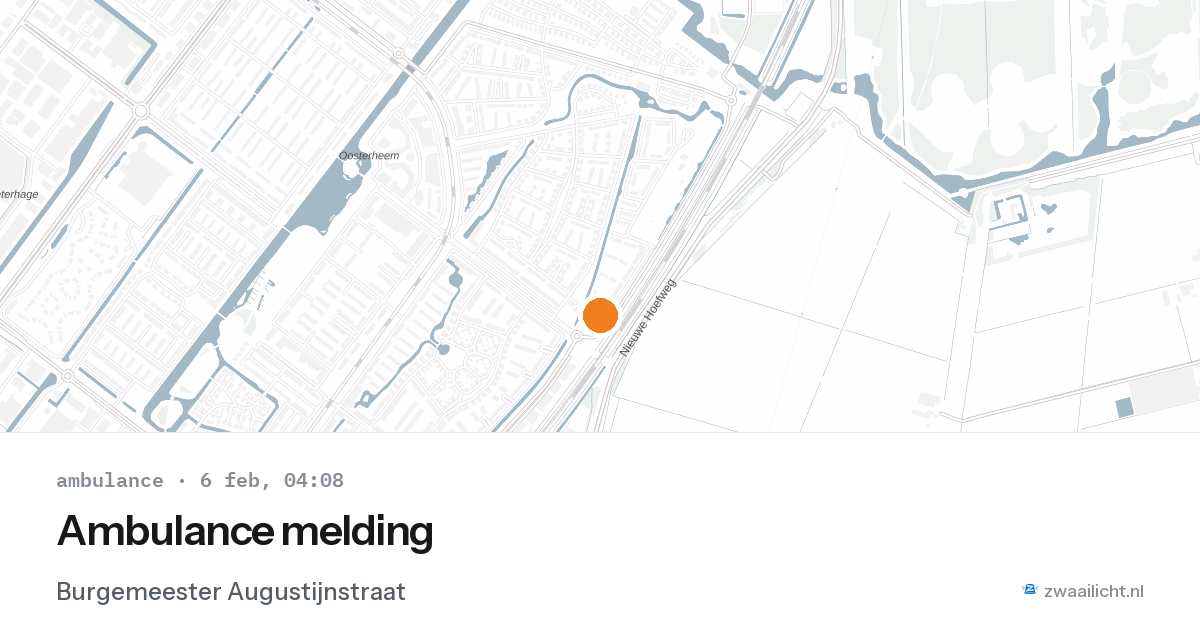Ambulance melding — 6 feb 2026