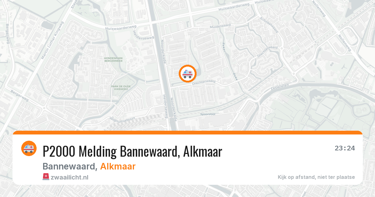 P2000 Melding Bannewaard, Alkmaar — 10 mei 2026