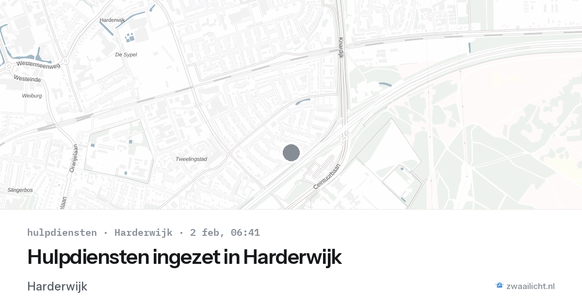 Hulpdiensten ingezet in Harderwijk — 2 feb 2026 | 🚨 Zwaailicht.nl