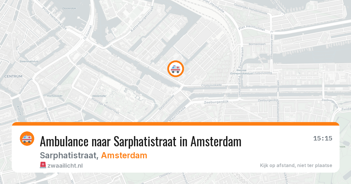 Ambulance naar Sarphatistraat in Amsterdam — 2 apr 2026