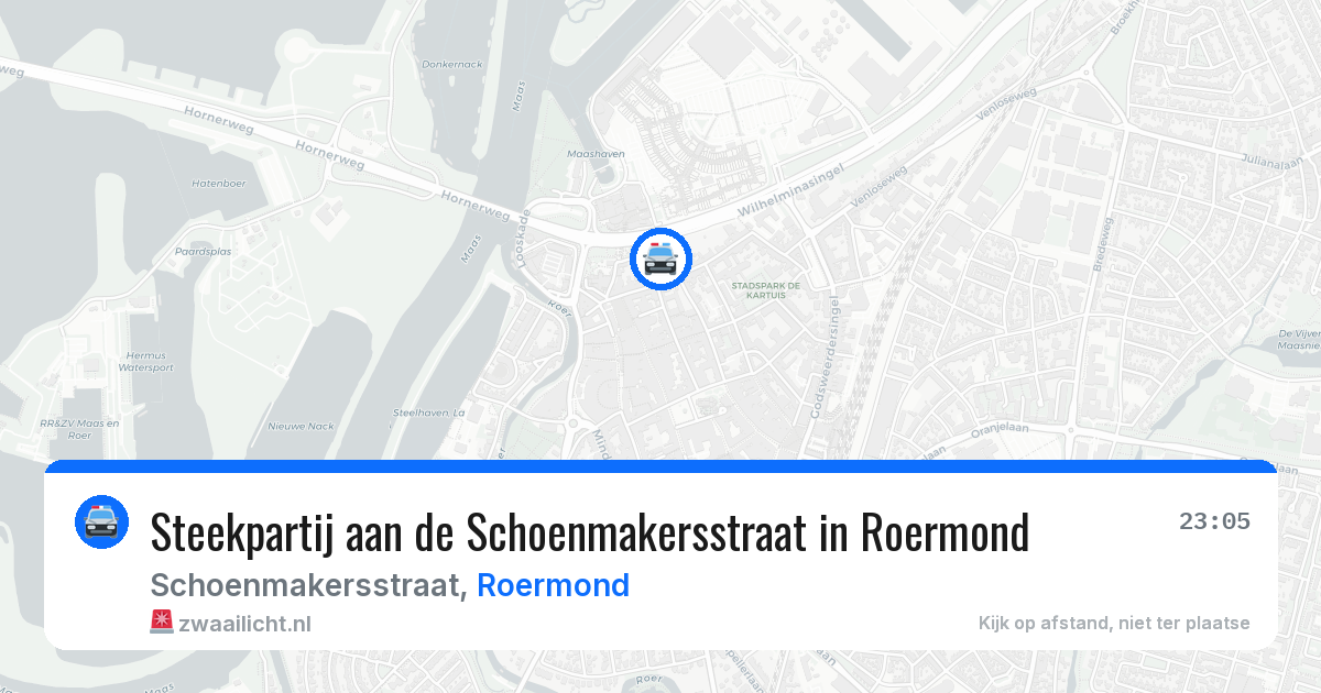 Steekpartij aan de Schoenmakersstraat in Roermond — 21 jun 2026