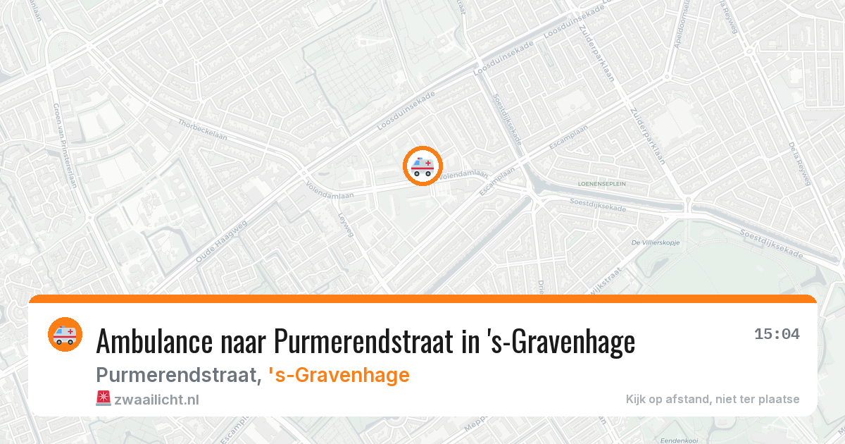 Ambulance naar Purmerendstraat in 's-Gravenhage — 24 mrt 2026