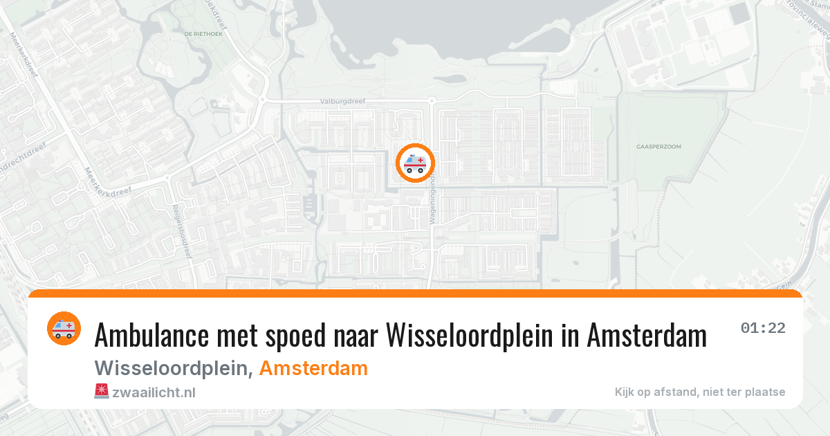 Ambulance met spoed naar Wisseloordplein in Amsterdam — 2 apr 2026
