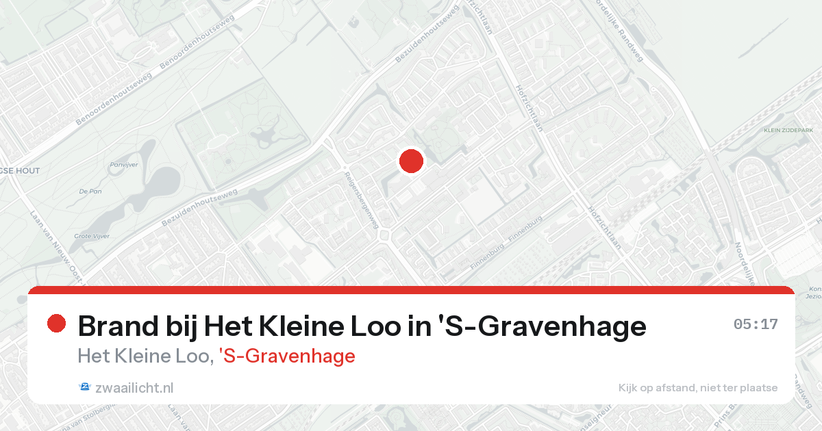 Brand bij Het Kleine Loo in 'S-Gravenhage — 18 aug 2026