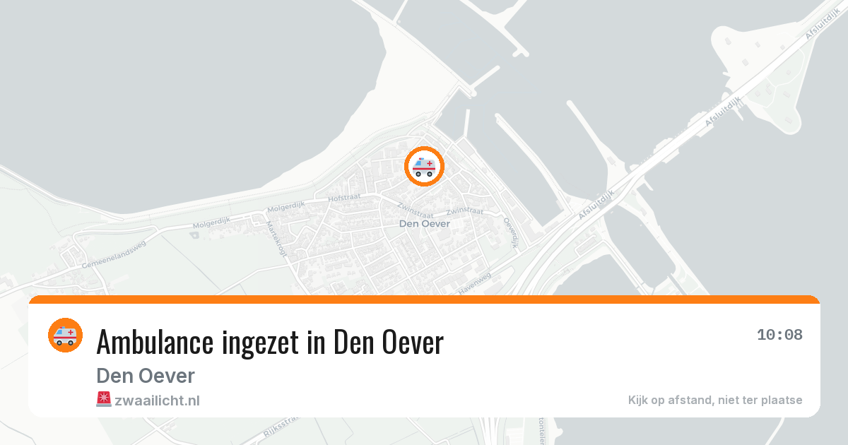 Ambulance ingezet in Den Oever — 23 feb 2026