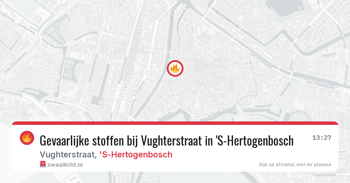 Gevaarlijke stoffen bij Vughterstraat in 'S-Hertogenbosch — 17 jun 2026