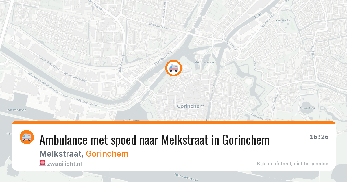 Ambulance met spoed naar Melkstraat in Gorinchem — 3 feb 2026