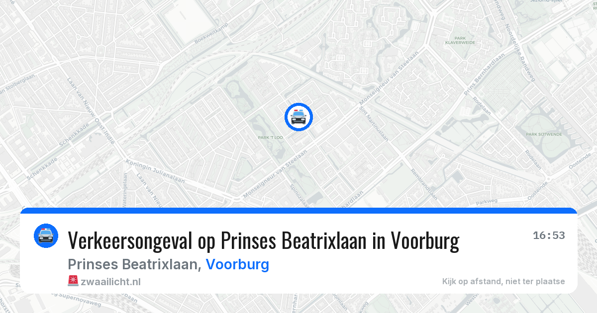 Verkeersongeval op Prinses Beatrixlaan in Voorburg — 14 jul 2026