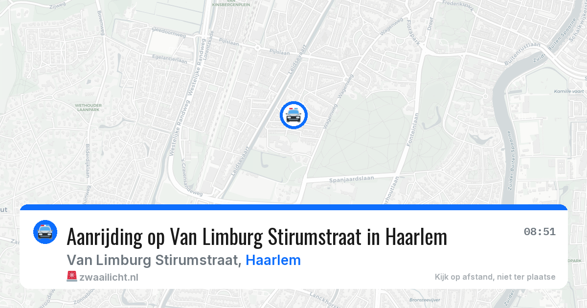Aanrijding op Van Limburg Stirumstraat in Haarlem — 12 jun 2026