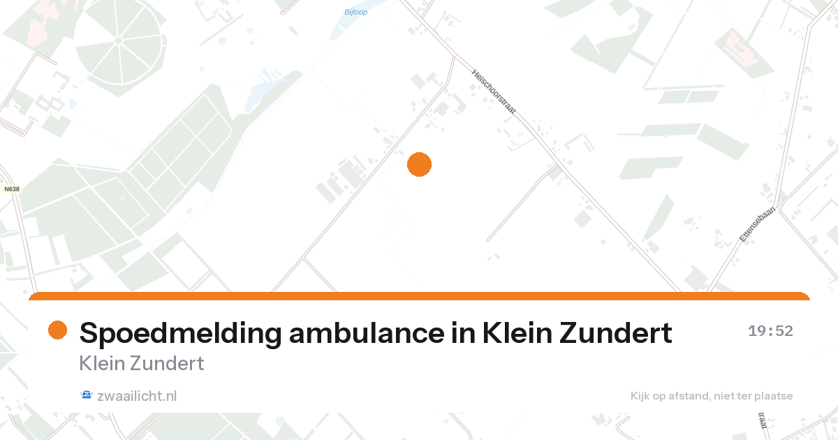 Spoedmelding ambulance in Klein Zundert — 26 aug 2026