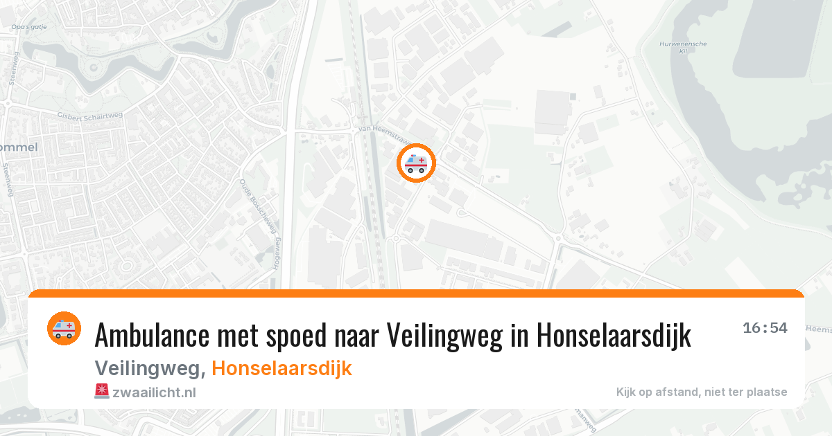 Ambulance met spoed naar Veilingweg in Honselaarsdijk — 2 jun 2026
