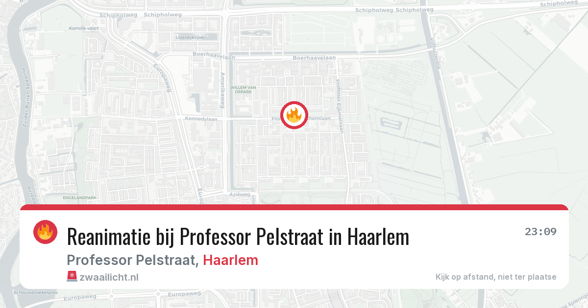 Reanimatie bij Professor Pelstraat in Haarlem — 18 jun 2026
