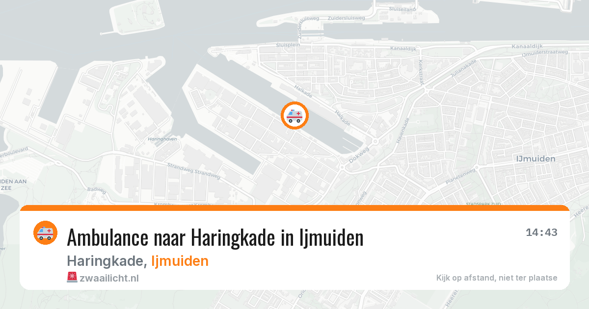 Ambulance naar Haringkade in Ijmuiden — 15 mei 2026