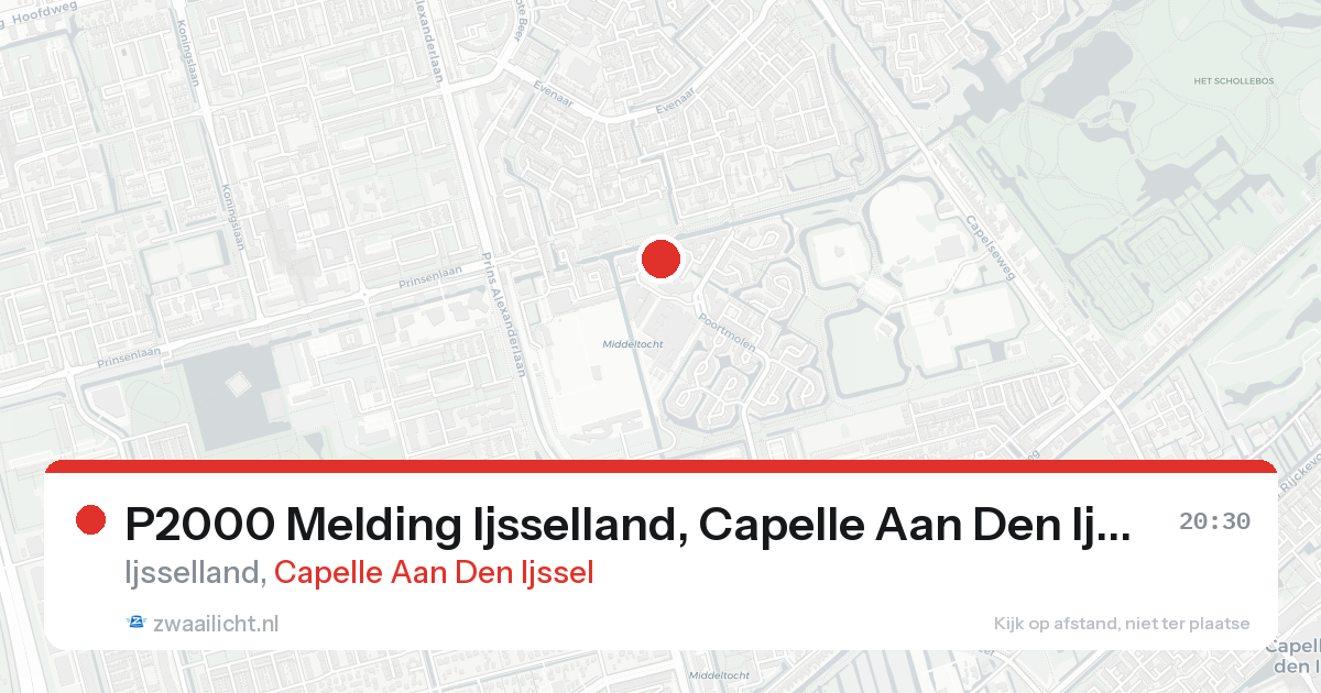 P2000 Melding Ijsselland, Capelle Aan Den Ijssel — 7 feb 2026