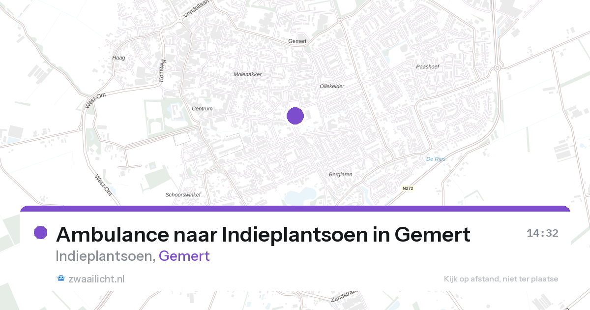Ambulance naar Indieplantsoen in Gemert — 26 aug 2026