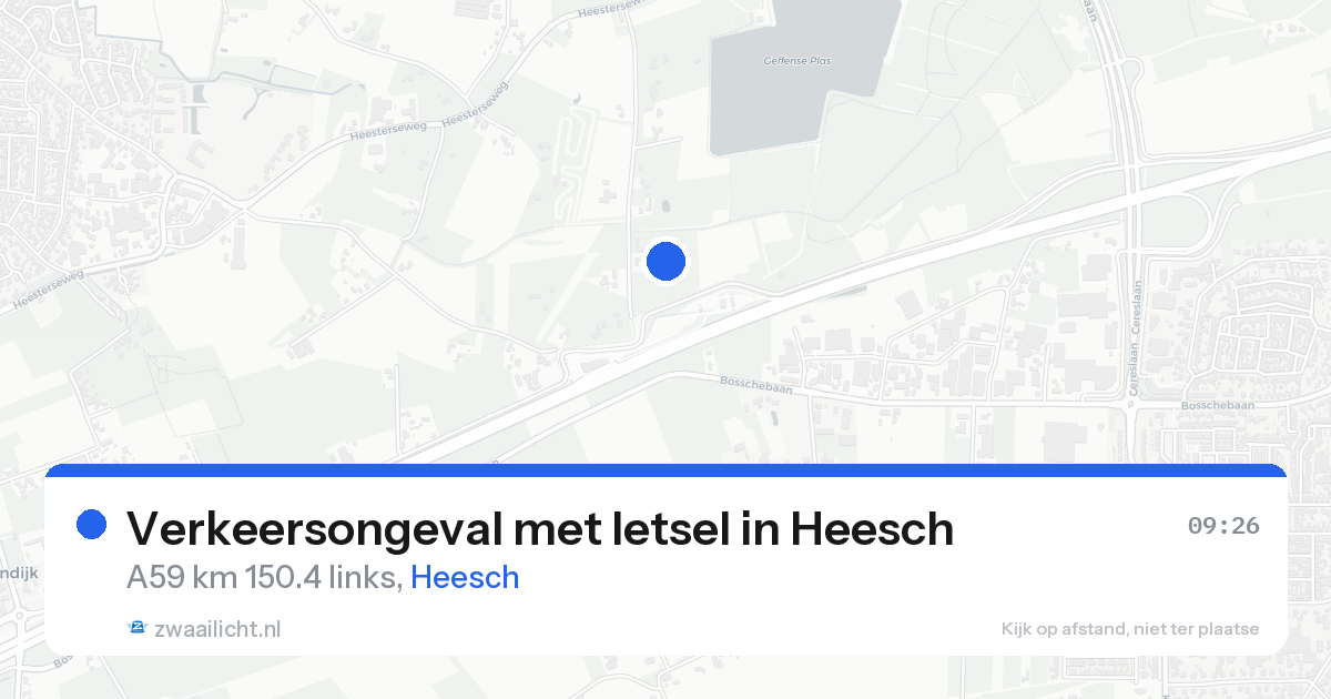 Verkeersongeval met letsel in Heesch — 14 aug 2026