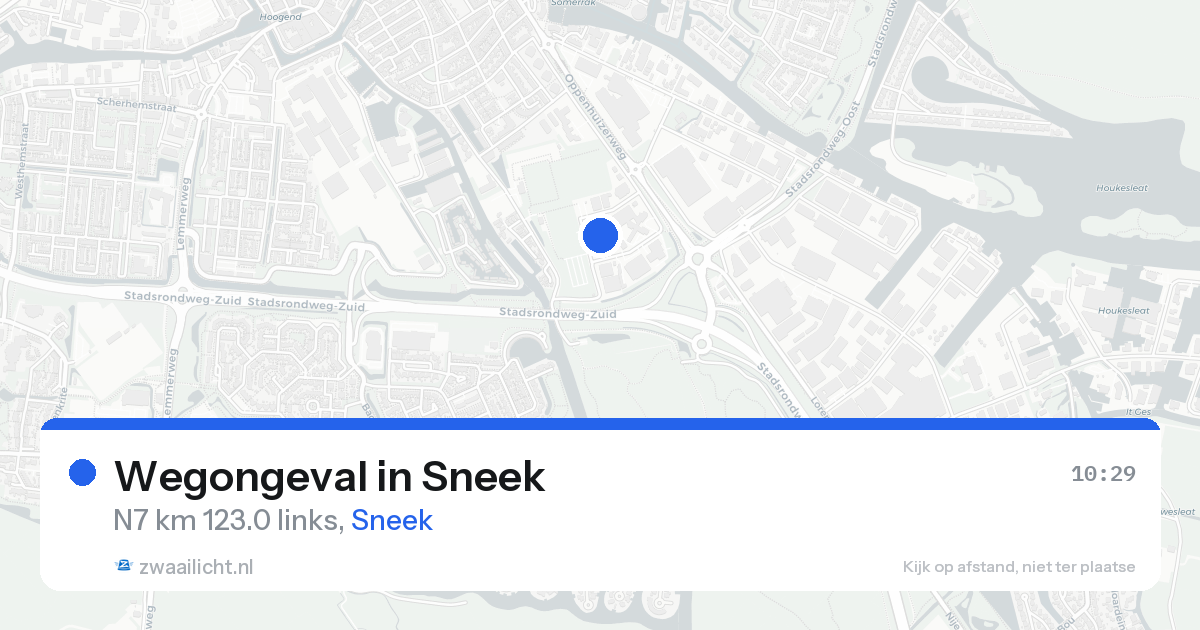 Wegongeval in Sneek — 15 aug 2026
