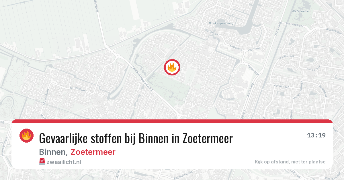 Gevaarlijke stoffen bij Binnen in Zoetermeer — 27 mei 2026