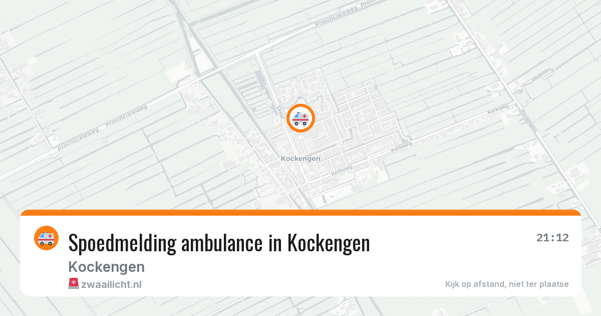 Spoedmelding ambulance in Kockengen — 11 mei 2026