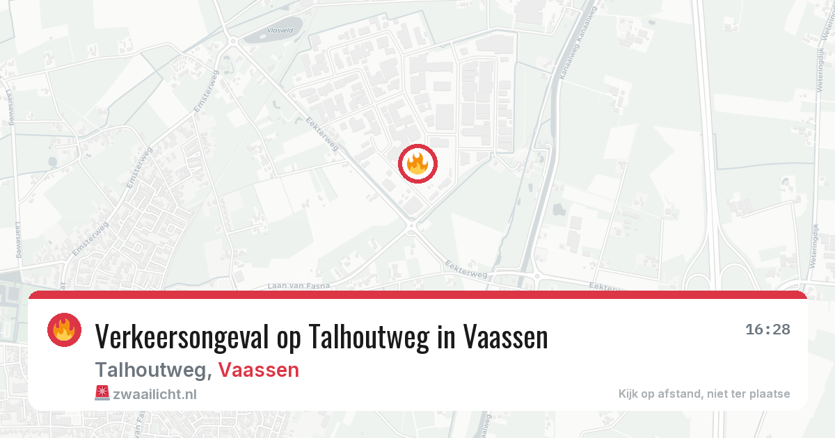 Verkeersongeval op Talhoutweg in Vaassen — 26 mei 2026