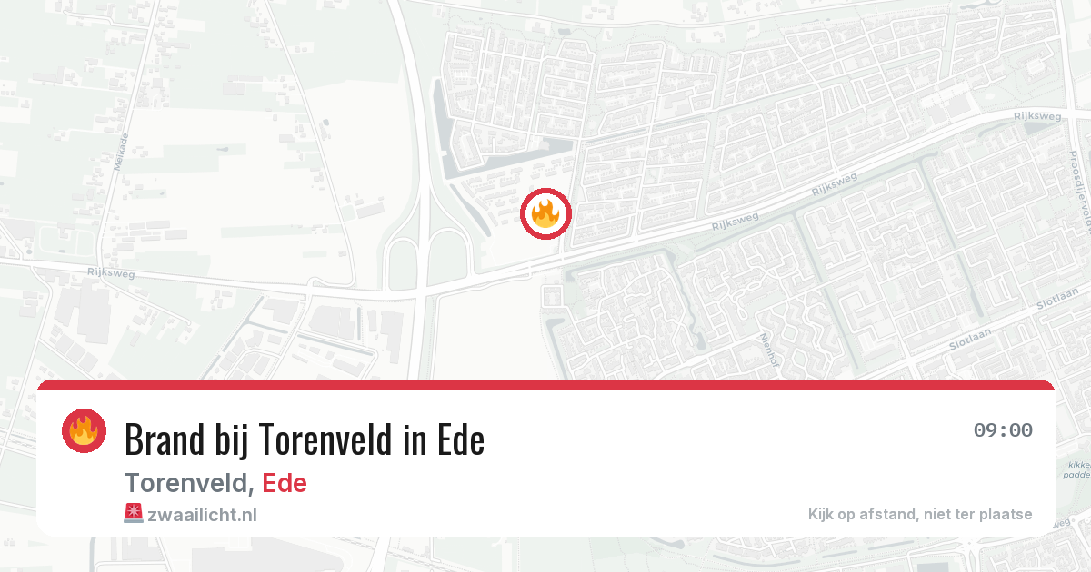 Brand bij Torenveld in Ede — 25 jun 2026