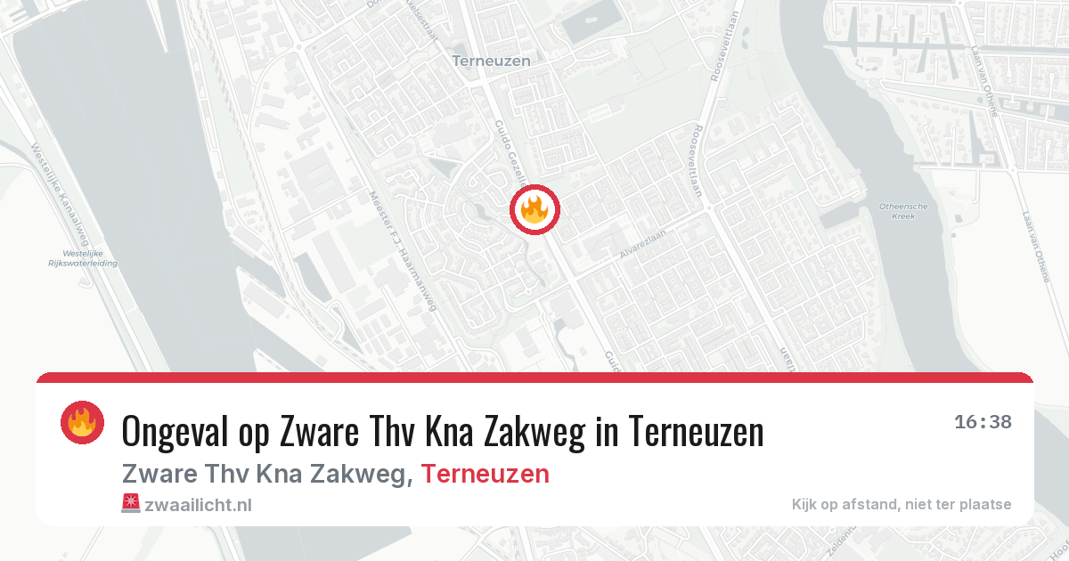 Ongeval op Zware Thv Kna Zakweg in Terneuzen — 27 jun 2026