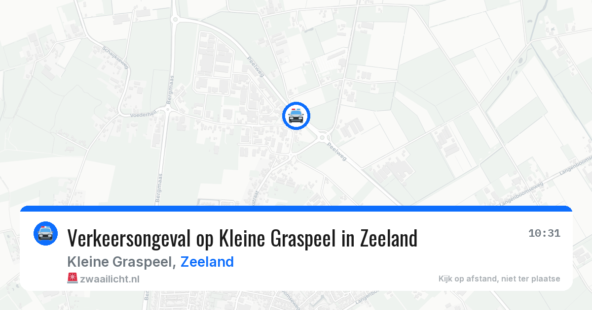 Verkeersongeval op Kleine Graspeel in Zeeland — 5 jul 2026