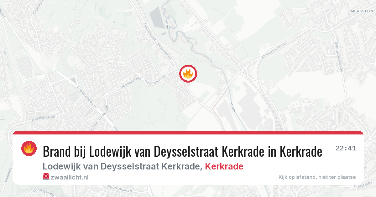 Brand bij Lodewijk van Deysselstraat Kerkrade in Kerkrade — 5 mei 2026