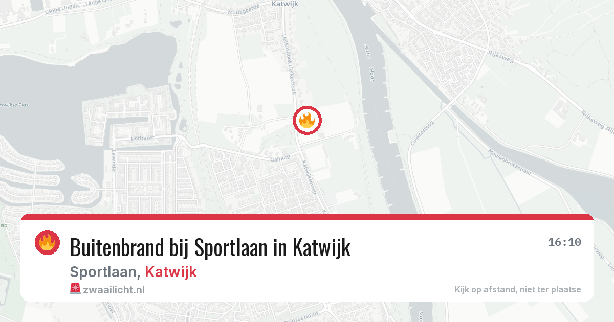 Buitenbrand bij Sportlaan in Katwijk — 1 apr 2026