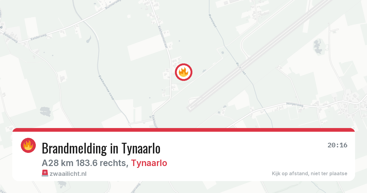 Brandmelding in Tynaarlo — 14 mei 2026