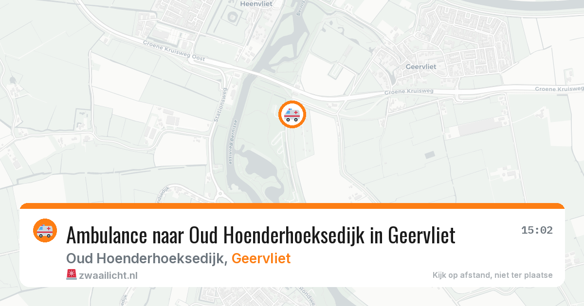 Ambulance naar Oud Hoenderhoeksedijk in Geervliet — 24 mei 2026