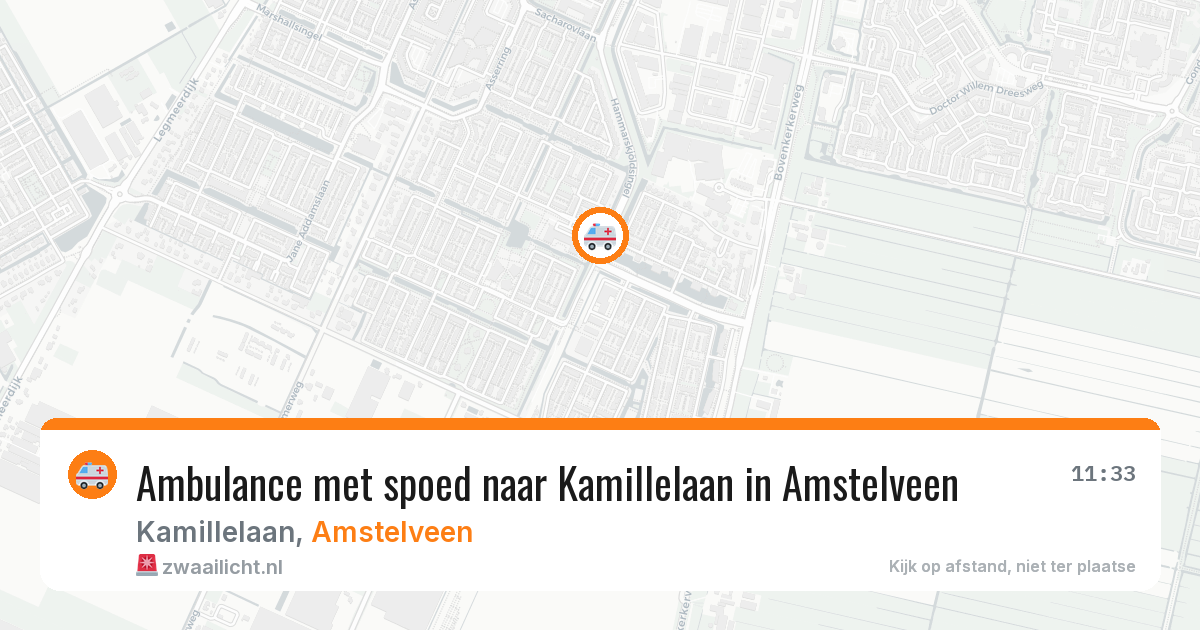 Ambulance met spoed naar Kamillelaan in Amstelveen — 2 jul 2026