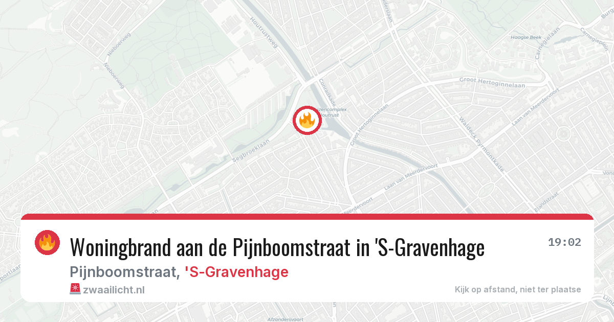 Woningbrand aan de Pijnboomstraat in 'S-Gravenhage — 15 jun 2026