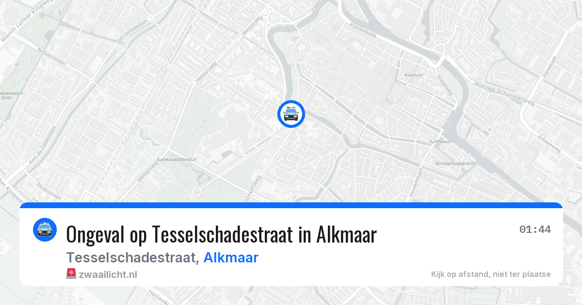 Ongeval op Tesselschadestraat in Alkmaar — 29 apr 2026