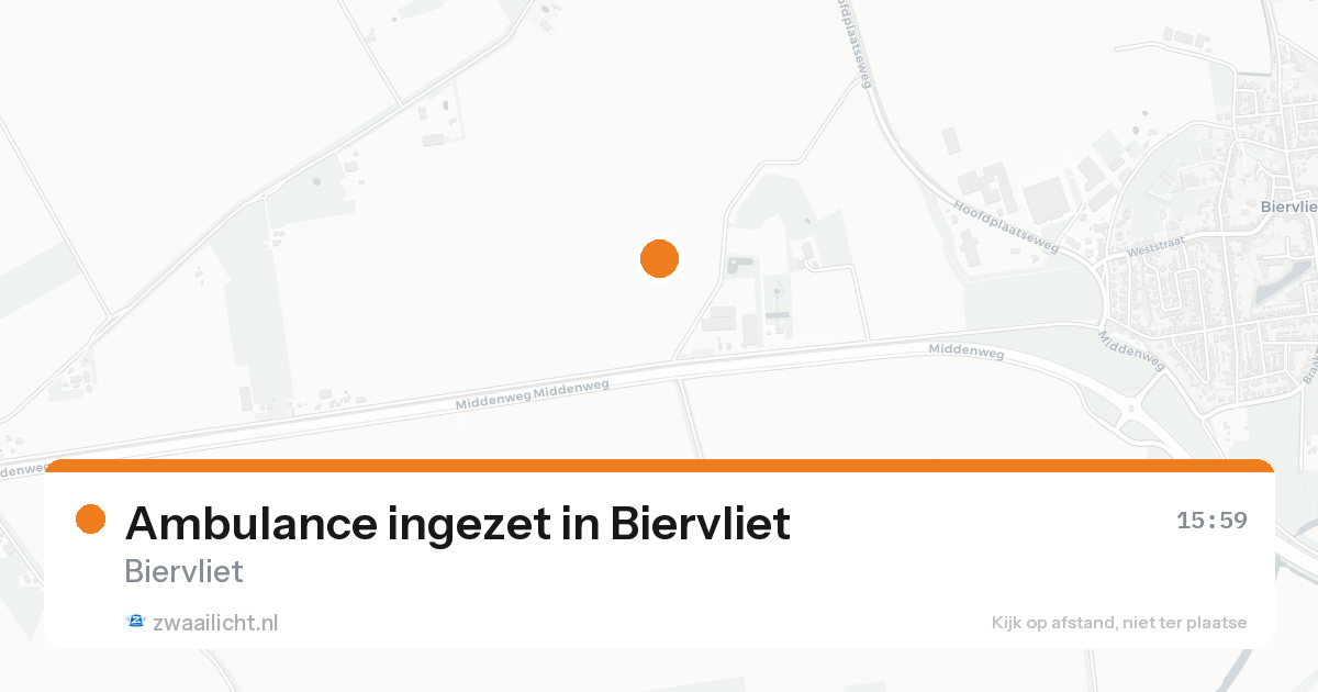 Ambulance ingezet in Biervliet — 15 aug 2026