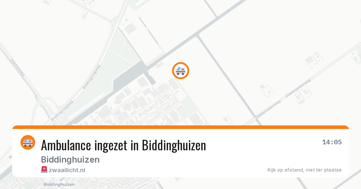 Ambulance ingezet in Biddinghuizen — 7 apr 2026