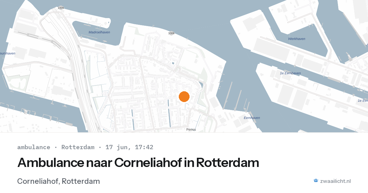 Ambulance naar Corneliahof in Rotterdam — 17 jun 2026
