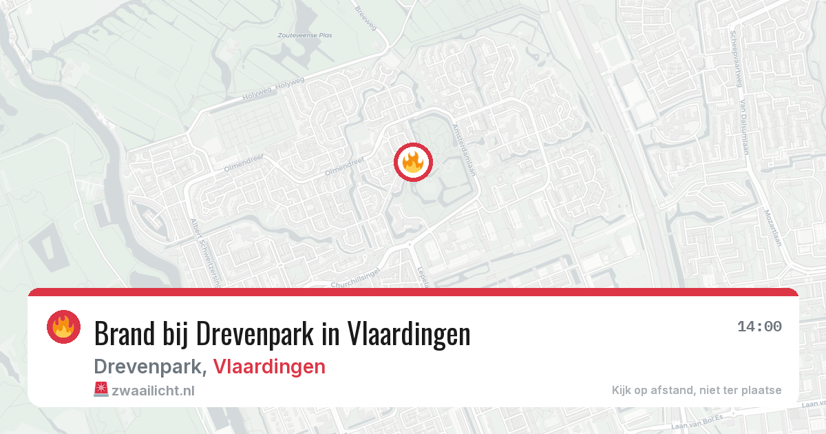 Brand bij Drevenpark in Vlaardingen — 25 mei 2026
