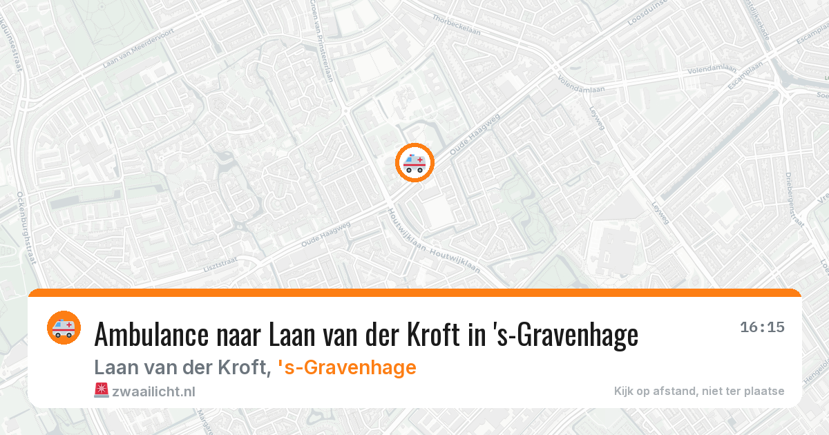Ambulance naar Laan van der Kroft in 's-Gravenhage — 13 mrt 2026