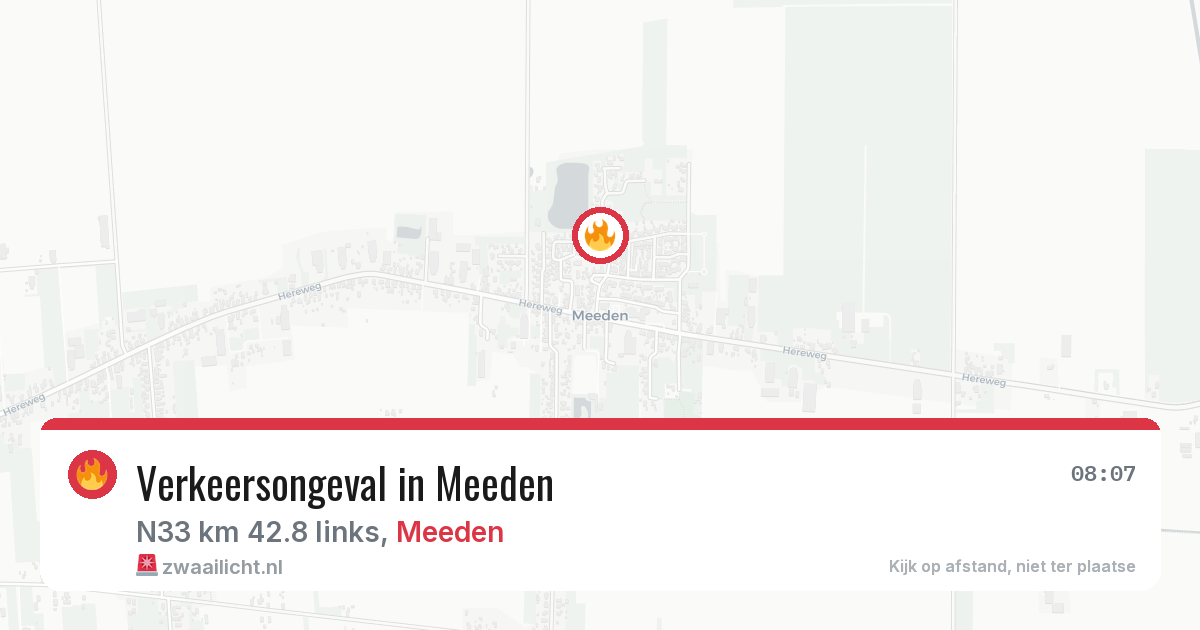 Verkeersongeval in Meeden — 14 apr 2026