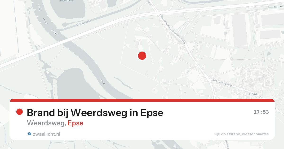 Brand bij Weerdsweg in Epse — 14 aug 2026