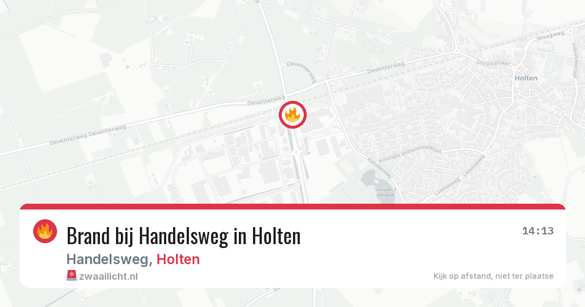 Brand bij Handelsweg in Holten — 10 apr 2026