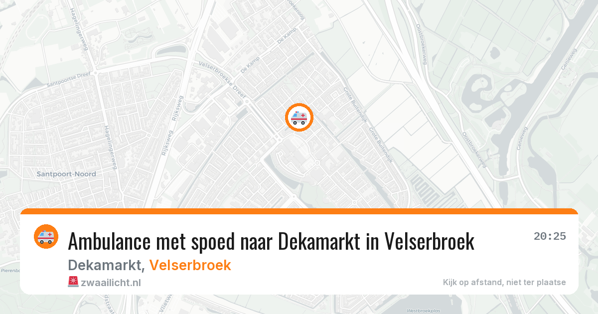 Ambulance met spoed naar Dekamarkt in Velserbroek — 27 jan 2026