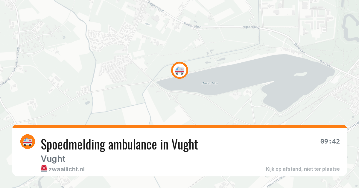 Spoedmelding ambulance in Vught — 14 aug 2026
