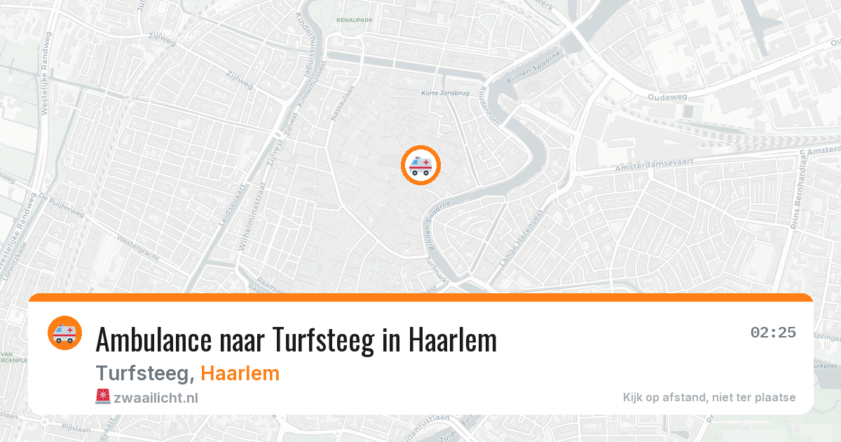 Ambulance naar Turfsteeg in Haarlem — 21 apr 2026