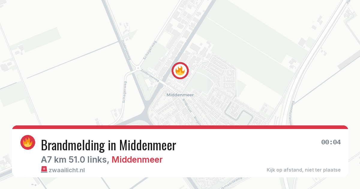 Brandmelding in Middenmeer — 19 jun 2026