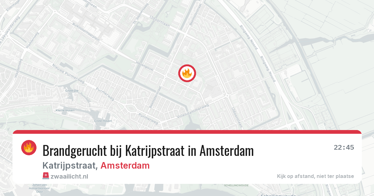 Brandgerucht bij Katrijpstraat in Amsterdam — 11 jun 2026