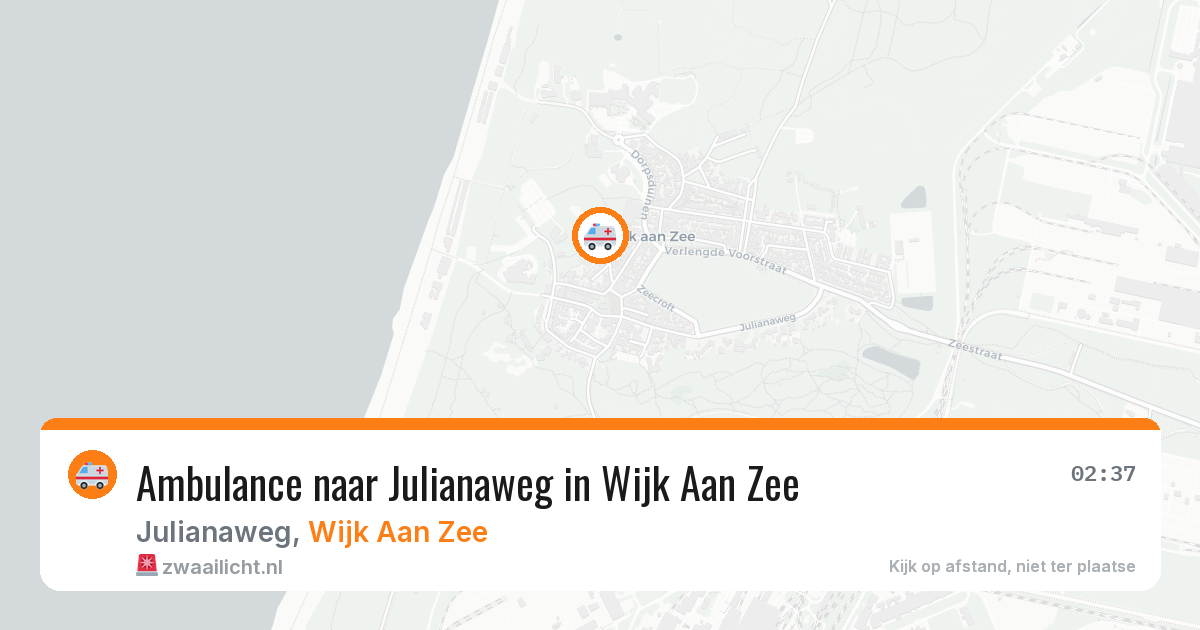Ambulance naar Julianaweg in Wijk Aan Zee — 16 apr 2026