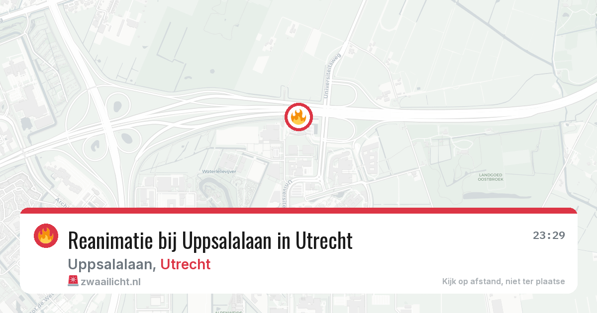 Reanimatie bij Uppsalalaan in Utrecht — 23 jun 2026