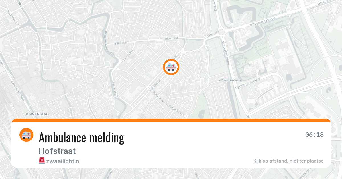 Ambulance melding — 18 jan 2026